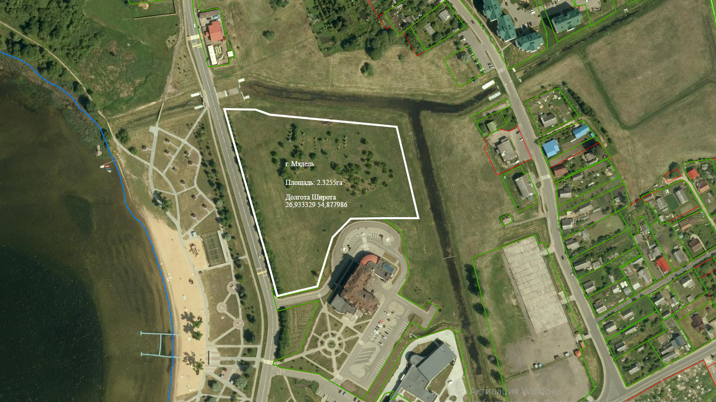Location of an entertainment center and a year-round water park