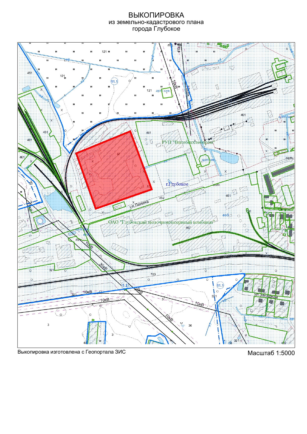 Land plot for the placement of food industry