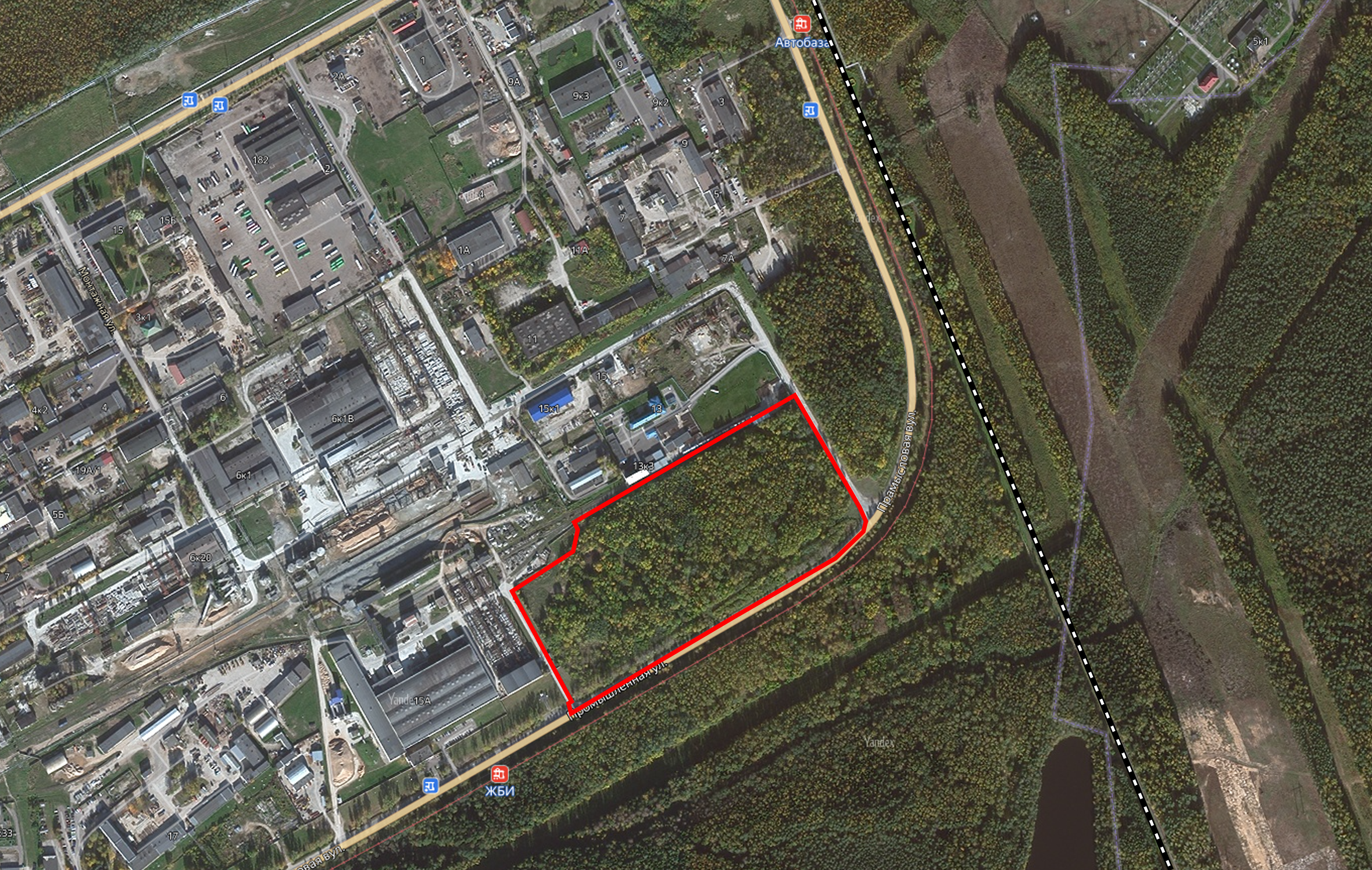 For a production facility (industrial site №3, sector 15) FEZ Vitebsk