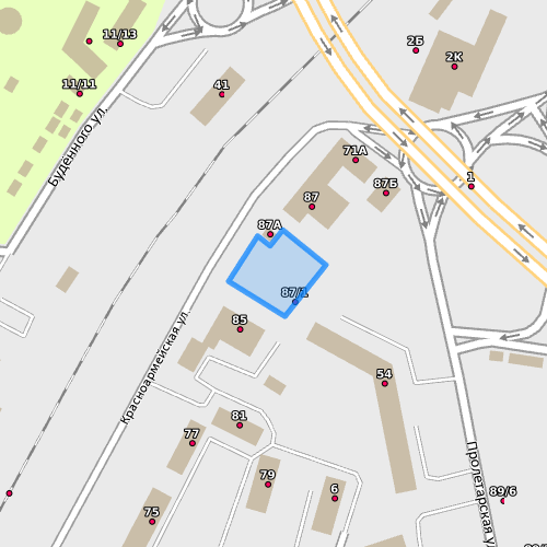 Public building on Krasnoarmeyskaya Street in Grodno