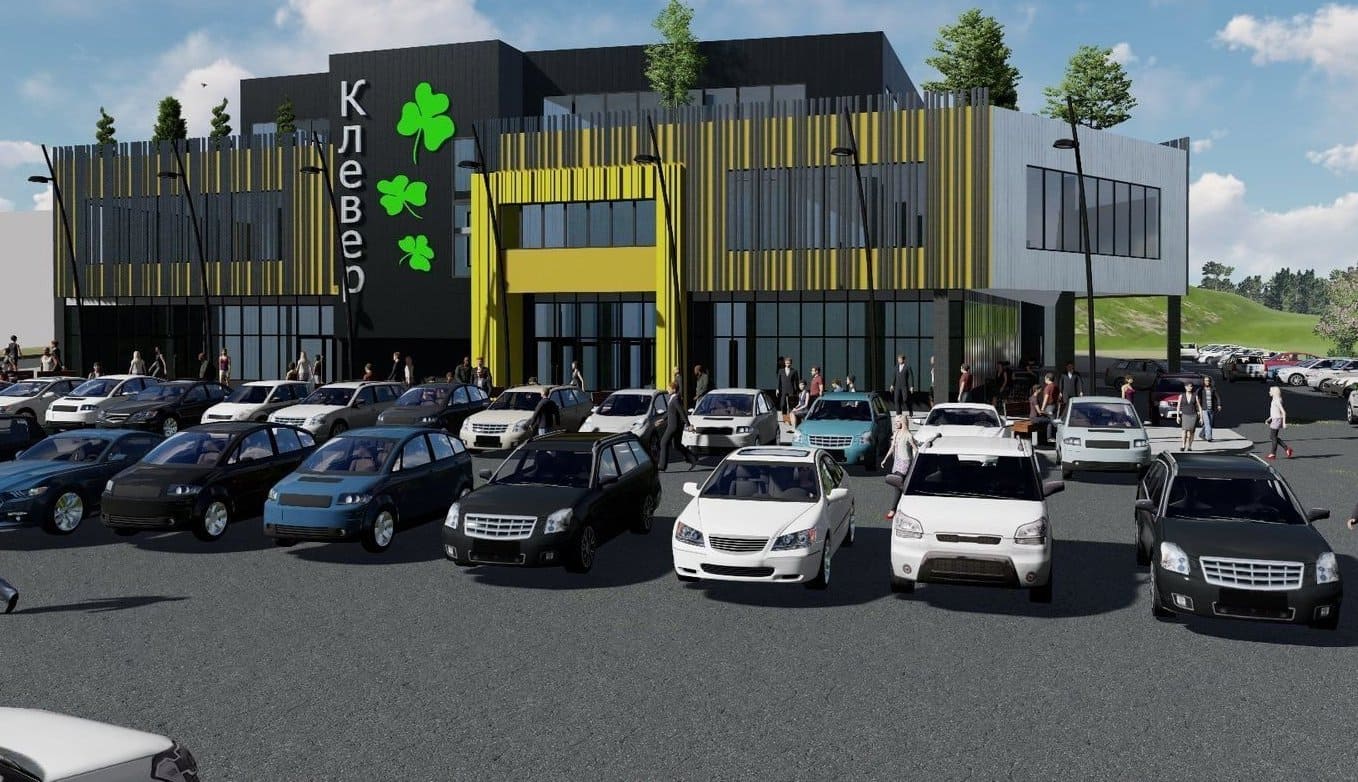 Construction of the shopping center "Klever" with an area of ​​6.7 thousand square meters